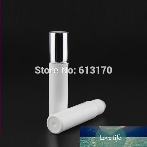 50pcs 10ml Roller Bottles,White,Plastic Bead,Empty Roll on Bottle for Essential Oil,Mini Sample Vials Cosmetic Packing