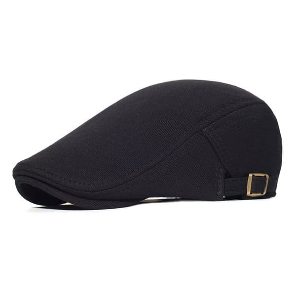 Cotton Adjustable Newsboy Caps Men Woman Casual Beret Flat Ivy Cap Soft Solid Color Driving Cabbie Hat Unisex Black Gray Hats 201216