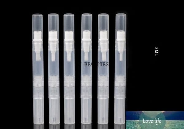 1000Pcs/Lot 3ml Clear Plastic Eyelash Growth Liquid Tube Empty Twist Pen Cosmetic Make Up Container Wholesale Free Shipping