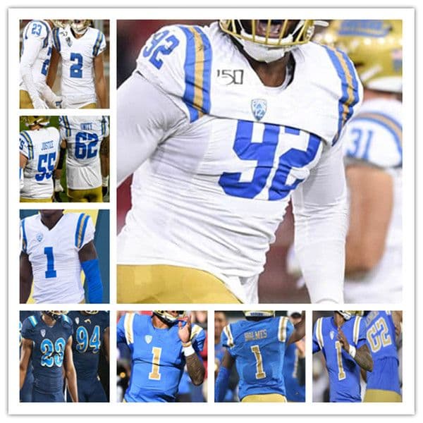 Custom Ncaa UCLA Bruins College Jersey Football Chase Griffin 2 Kyle Dorian Thompson-Robinson Obi Eboh Caleb Johnson Mitchell Agude Felton