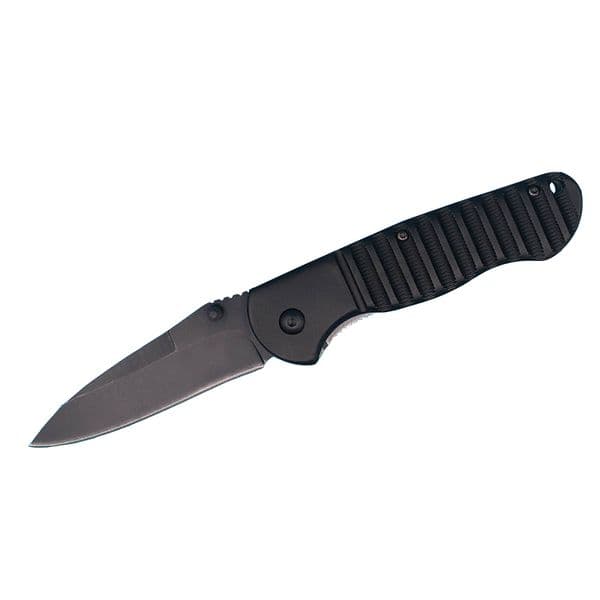 New Folding Knife 440C 57HRC Black Drop Point Blade knife Black G10 Handle H5343