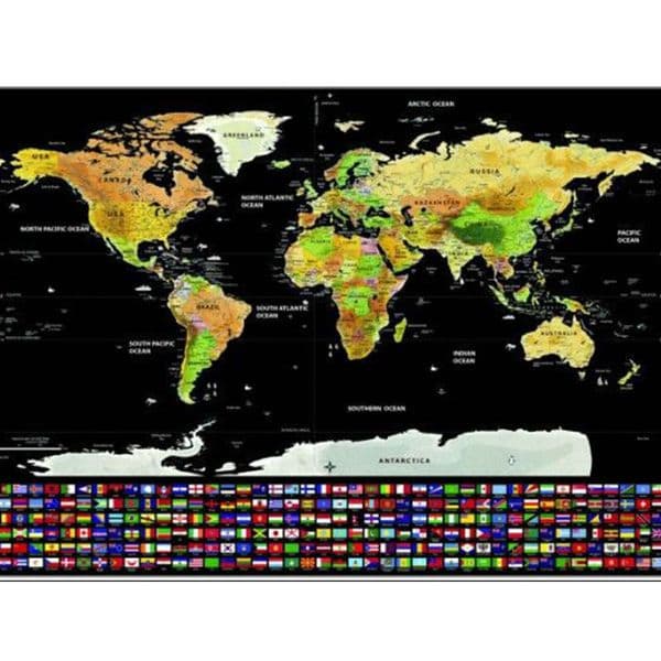 Luxury Designer Decor Luxury Designer Decor 1Pc Deluxe Erase Off World Travel Scratch For Map Room Home Office Decoration Wall Gift gift set Set Stickers Decora
