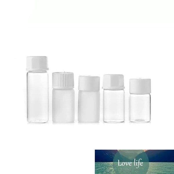 5pcs 1ml/2ml/3ml/5ml Dram Glass Essential Oil Bottle Thin Glass Small Clear Perfume Oil Vials Sample Test Bottle Glass Vials