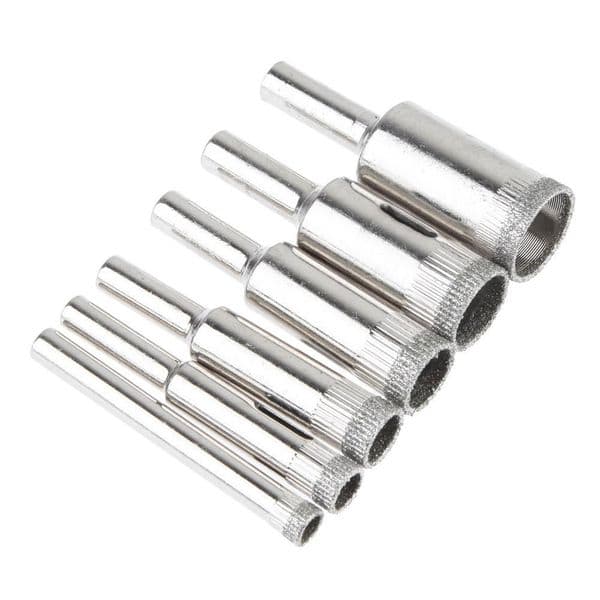 2020 10pcs Diamond Tile Cutter 6mm to 30mm Diamond Coated Hole Saw Drill Bit for Glass Granite Marble