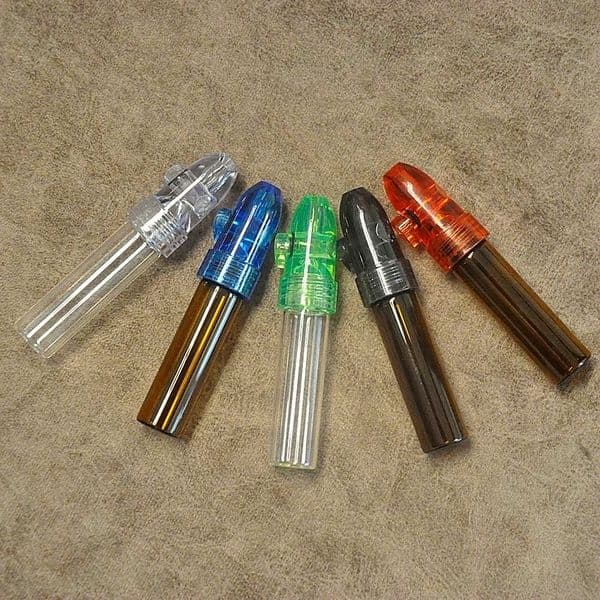2026 New Smoking Accessories Plastic Glass Snuff Dispenser Bullet Rocket Pill Box Case Dispense Sunff Snorter Sniffer Free Shipping