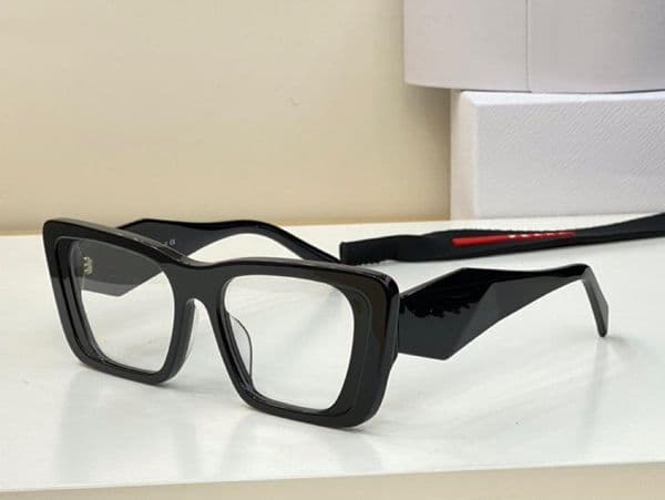 Optical Eyeglasses For Men Women Retro 08WF Style Anti Blue Light Lens Plate Square Full Frame With Box