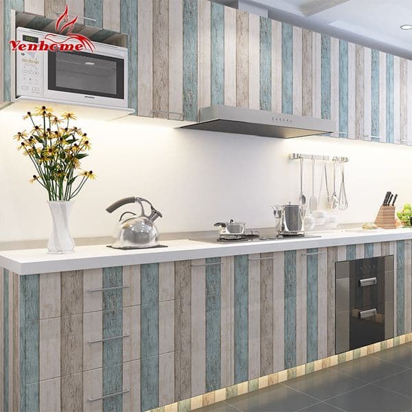 3M/5M/10M Waterproof Vinyl Wall Stickers Self adhesive Wallpaper Roll Furniture Decorative Film Kitchen Cabinet Wardrobe Sticker LJ201128