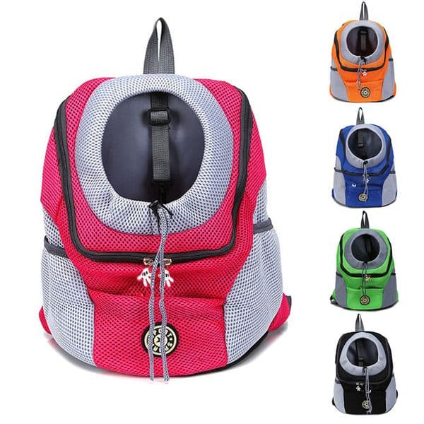 Pet Outdoor Carrier Backpack Dog Front Bag for Large Medium Small Dogs Double Shoulder Portable Travel Backpack Carry Bag Y1127