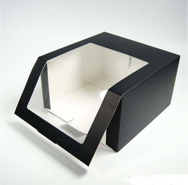 2026 New Wholesale 100Pcs Paper With PVC Window Baseball Cap Beret Party Hat Packing Boxes Gift Packaging Box Sn3724 Free Shipping Q