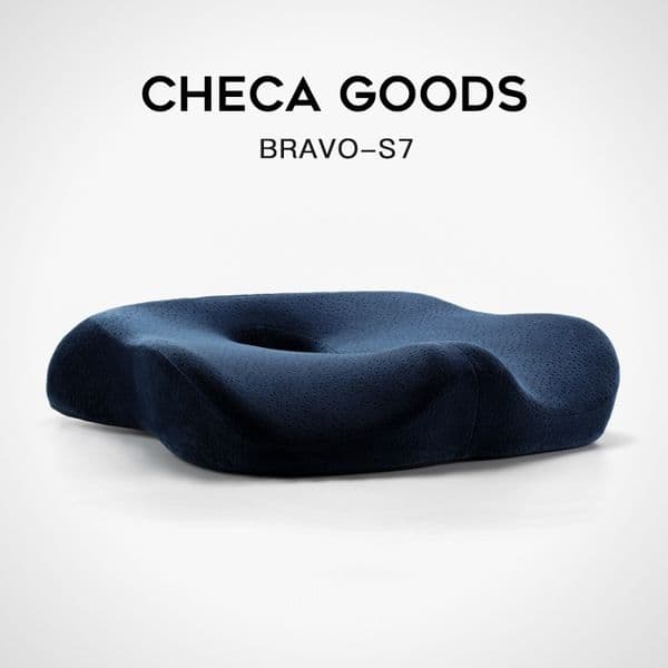 CHECA GOODS Premium Comfort Seat Cushion - Non-Slip Orthopedic 100% Memory Foam Coccyx Cushion for Office Chair Car Seat 210317