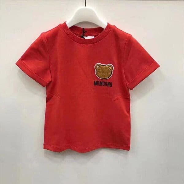 Designer 2026 Cartoon T-Shirts: Cute Bear Graphic Tee For Baby Boys & Girls - Soft Cotton Summer baby Kids' Short Sleeve Top Free Shipping