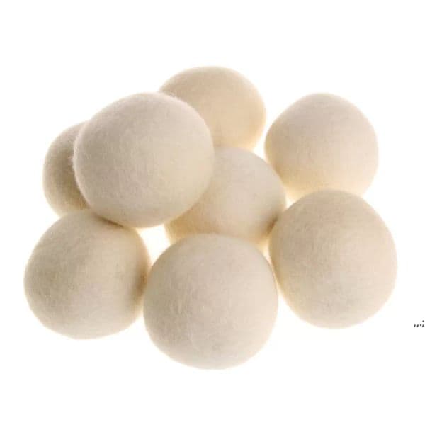 7cm Reusable Laundry Clean Ball Natural Organic Laundry Fabric Softener Ball Premium Organic Wool Dryer Balls DHE12734