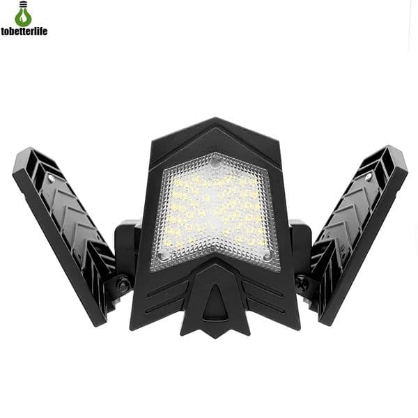 LED High Bay Garage Lamp E27 Bulb 120W 85-265V 12000LM Four-Leaf Deform for Workshop Warehouse Factory Gym