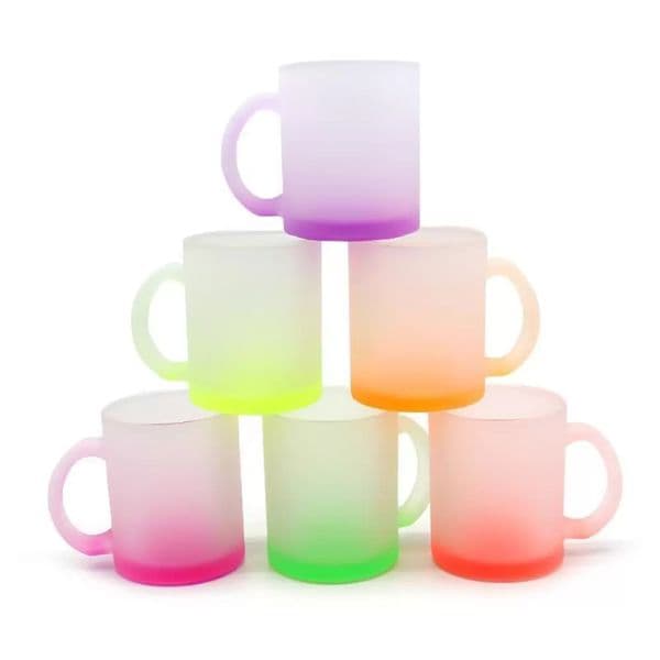 Mugs 11OZ sublimation blank cup personalized dedicated to coffee beer water tooth brushing Frosted glass large handle