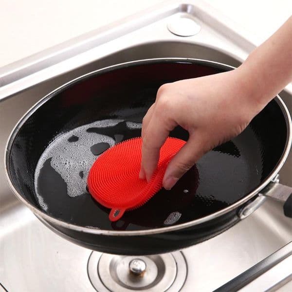 Cloths Oil Free Silicone Dishwashing Bowl Cleaning brush Multifunction Pot Pan Wash Brushes Kitchen Cleaner Scrubber Coaster ZL0029
