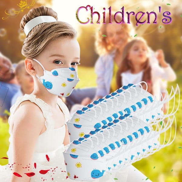 New KF94 KN95 for Child Designer Face Mask Dustproof Protection willow-shaped Filter Respirator FFP2 CE Certification DHL ship in 12hours