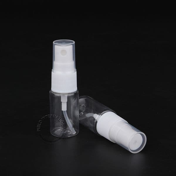 wholesale 100pcs/Lot Wholesale 10ml Plastic Empty Spray White Cap PET Atomizer Container 10g Perfume Bottle Refillable Packaging
