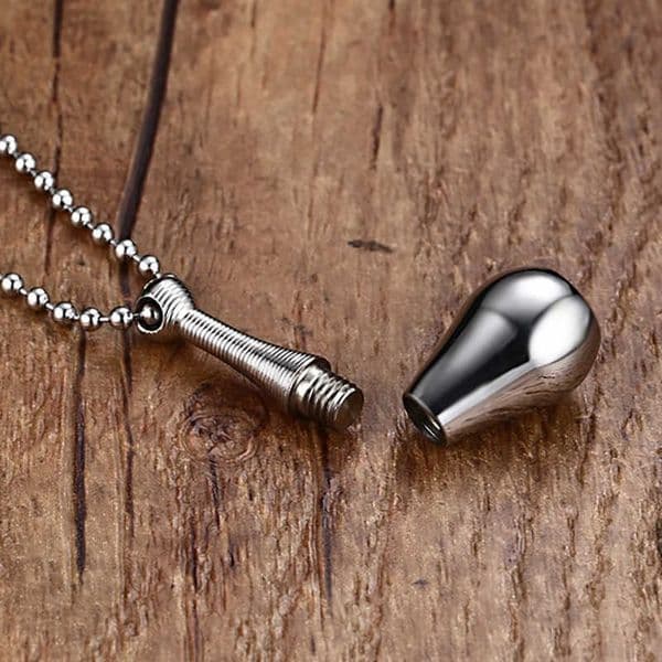Fashion New Style 1ML Titanium Steel Perfume Bottle Essential Oils With 62CM Chain Parfume Necklace For Women 50pcs Botella