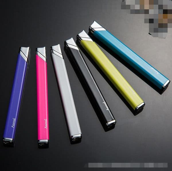 Long Strip Iatable AOMAI Lighter Butune Cigarette Tobacco Smoking Lighters Multiple Colors No Gas Tools Accessories 2 Styles