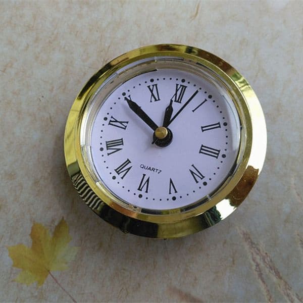 Wholesale 10PCS Gold Color 50mm Insert Quartz Clock Clock Head Roma Number and Arbic Number for DIY Craft Clock