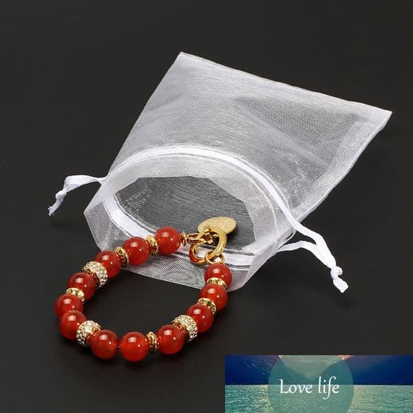 100pcs/lot Jewelry Bags Packing Drawable Organza Bags 7*9cm Gift Bag Sachet Organza Wedding/Communion Deco Candy bag