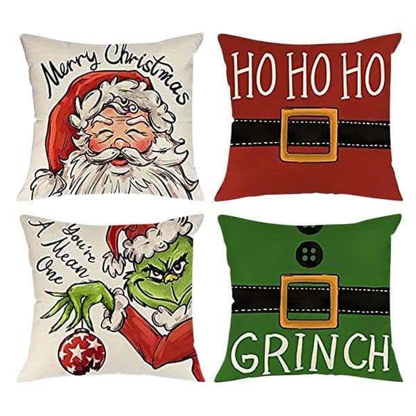 Christmas Navidad Decorations Series En Cushion Pillowcase Adornos De Home Decor Cor cor