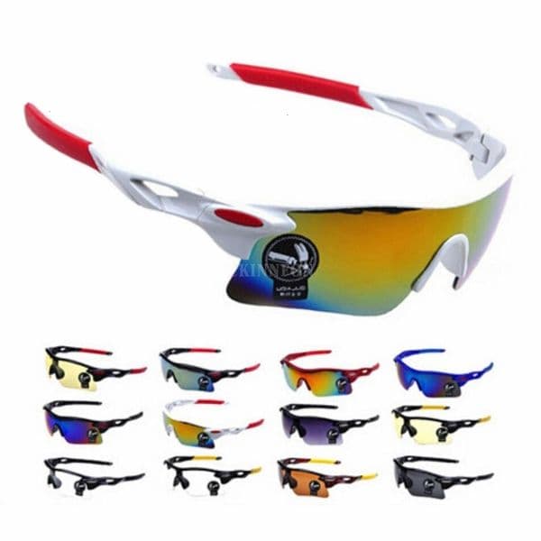 100PcsLot Men Women Cycling Glasses Outdoor Sport Mountain Bike MTB Bicycle Glasses Motorcycle Sunglasses Eyewear