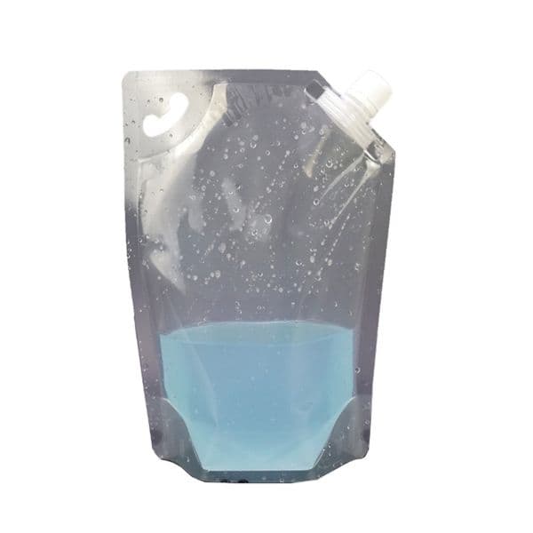 wholesale 1000ml bag Empty Stand up Plastic Drink Spout Bag 1L transparent suction bags For Juice Milk water Beer