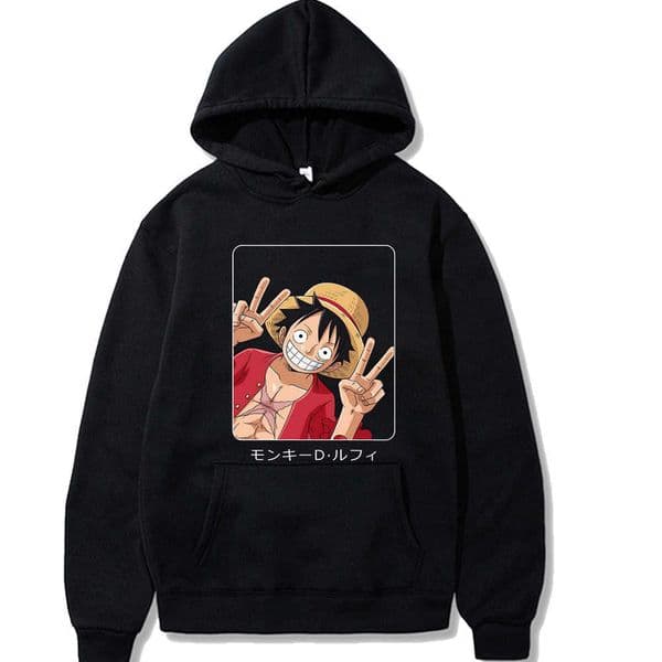 Anime One Piece Printed Hoodie Funly Long Sleeve Casual Sweatshirt Men/woman Tops Y0804