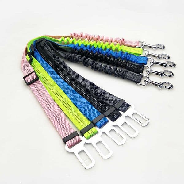 Pet car seat belt pet supplies dog elastic reflective seat belt retractable seat belt 211006