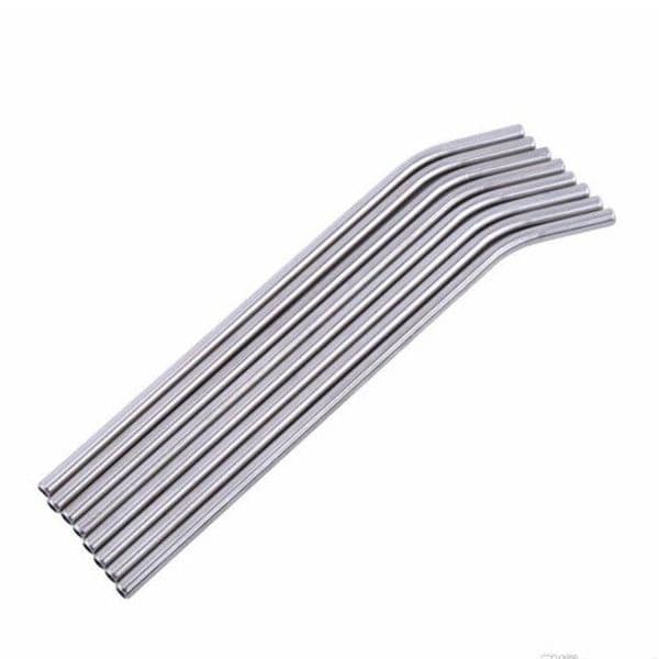 Reusable Stainless Steel Straight Bent Drinking Straw Durable Metal Straws Bar Family Kitchen Accessory For 15Oz 20Oz 30Oz Sublimation Straights Tumbler Fy4703 B2