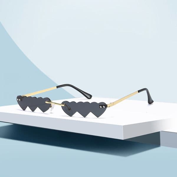 Woman Sunglasses Rimless Sunglasses Womens Beach Fashion Glasses UV400 7 Color Good Quality