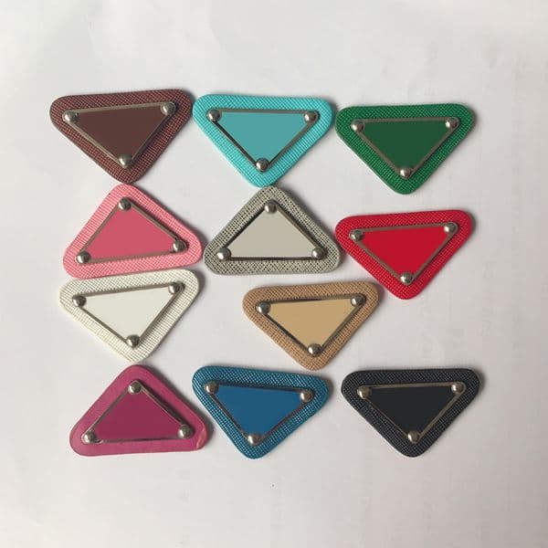 Kid Hair baby hair clip cute Accessories Multicolor Jewelry Hair With Stamp Metal Leather Triangle Letter Diy Making Accessories Wholesale Girl Tie