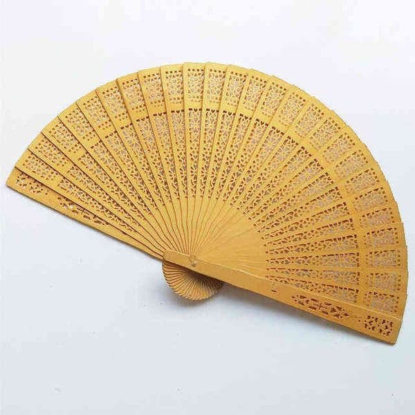 Flower Fragrant Wood Wedding Favors Gifts Lace Hand Fans Folding Chinese Waaier Fan Eventail A Main Vintage Cherry Blossom Y1123 B2