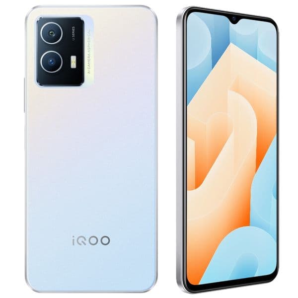 Original Vivo IQOO U5 5G Mobile Phone 8GB RAM 128GB ROM Octa Core Snapdragon 695 Android 6.58" 120Hz LCD Screen 50MP OTG 5000mAh Fingerprint ID Face Wake Smart Cellphone