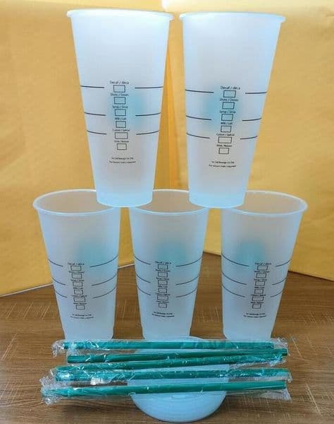 Starbucks 24oz/710ml Plastic Tumbler Reusable Clear Drinking Flat Bottom Cup Pillar Shape Lid Straw Mugs Bardian 50pcs Free DHL