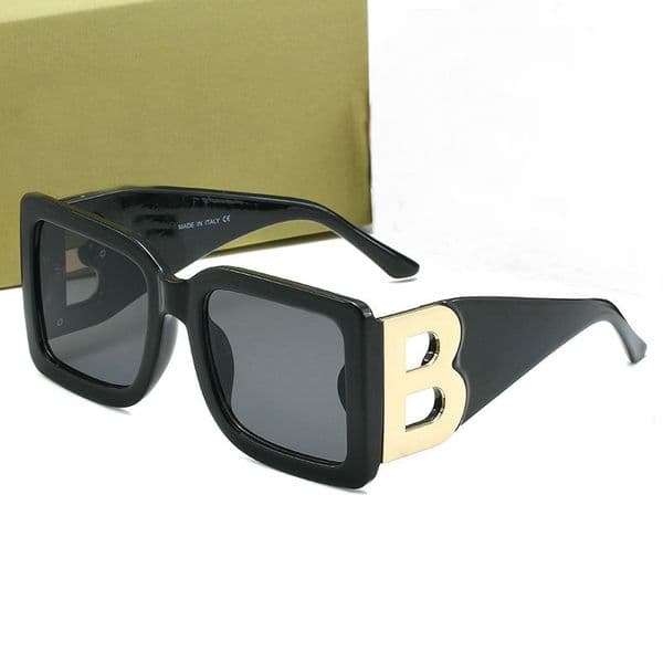 2024 Fashion Sunglasses Women Vintage Luxury Brand Designer B Motif Square Frame SunGlasses For female UV400 Eyewear Shades