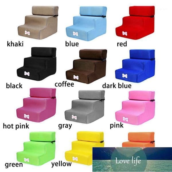 New Breathable Mesh Foldable Pet Stairs Detachable Pet Bed Cat Dog Ramp 3 Steps Puppy Dog Non-Slip 3 Steps Stairs access1 Factory price expert design Quality Latest