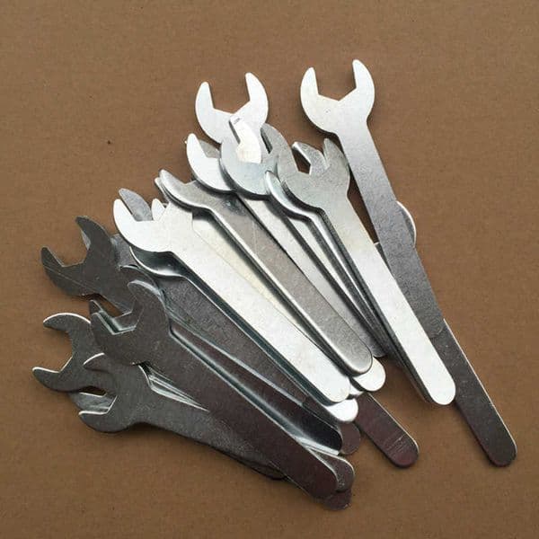 Flat Single Head Open End Stamping Ultra-thin Iron Wrench Collet Repair Tool