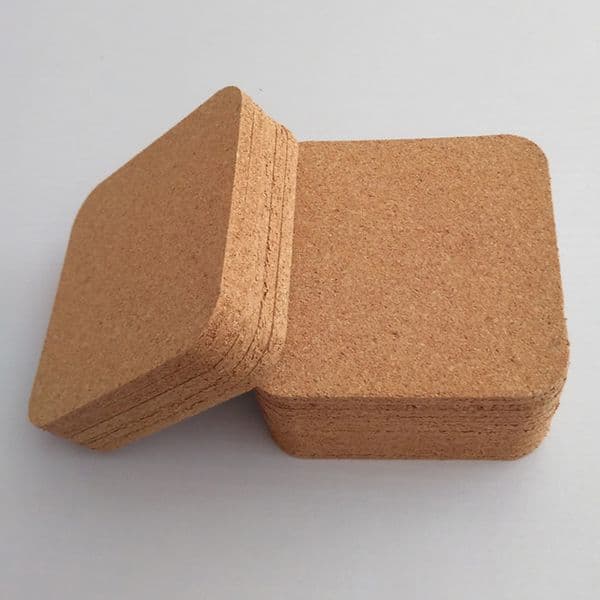 Square Wood Coffee Cup Mat Heat Resistant Cork Coaster Tea Drink Wine Anti-slip Pads Table Decoration Water Bottles Coasters Posavasos De Madera Para Cafe
