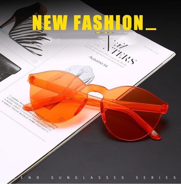 Wholesale Fashion sunglasses retro frameless vintage eyewear sun glasses for women men Clear sunglasses multi colors