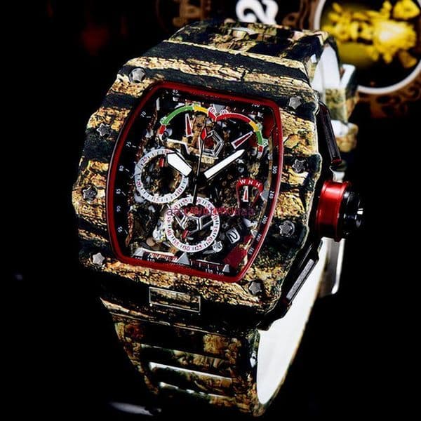 7-7Mens montre de luxe watches silicone strap fashion designer watch sports quartz analog clock Relogio Masculino7