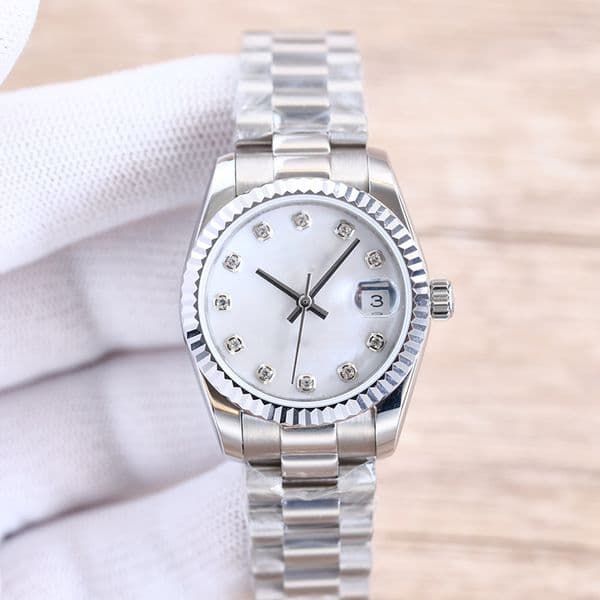 Ladies Watch Fully Automatic Mechanical Watches 31mm 28mm Stainless Steel Strap Diamond WristWatch Waterproof Design Montre de luxe WristWatches with box