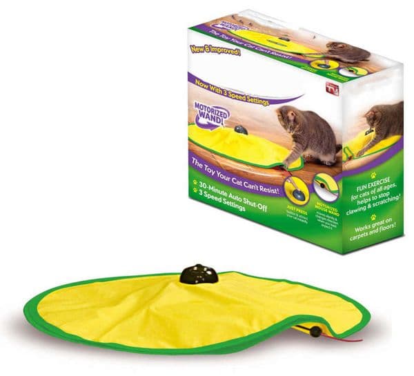Automatic Rotating Cat Toy Interactive Electronic Wand Cat Toy for Indoor Auto Shut-Off Random Rotate FunnyPet Products for Cat 210929