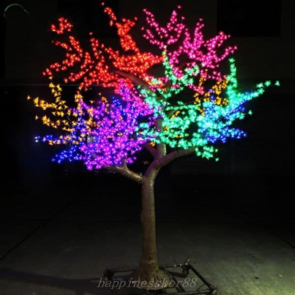 LED Cherry Blossom Tree Wedding Garden Holiday Light square Decor Outdoor Indoor led tree lights waterproof Christmas Tree Light