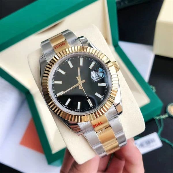 U1 Factory Quality Mens Automatic Mechanical Watches 41mm Full Stainless Steel Swimming Couples Wristwatches Waterproof Luminous Watch Montre de luxe