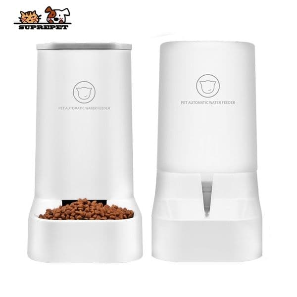SUPREPET 3.8L Grote Capaciteit Afneembare Pet Dog Cat Automatic Feeder Drinker Dog Bowl Cat Pot Feed Dog Food Combination Y200922