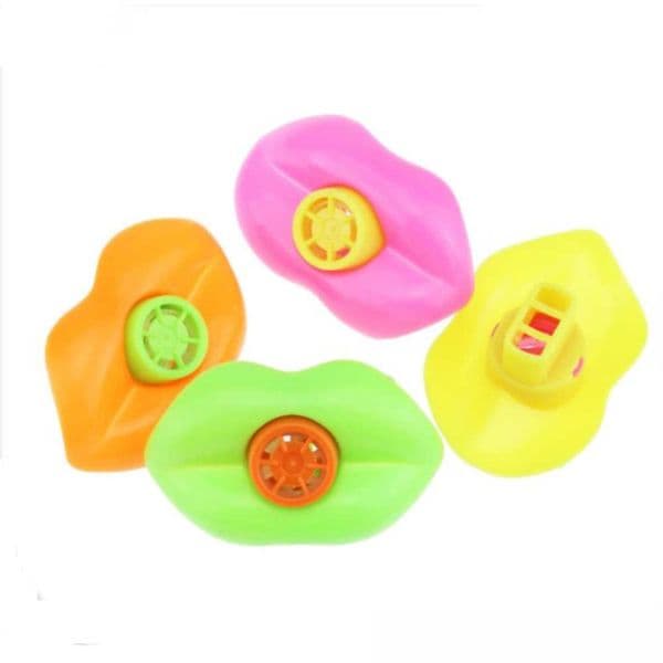 1000pcs Mixed Color Plastic Lip Whistles Kids Birthday Party Supplies Gift Toys Christmas Party Toy Decoration
