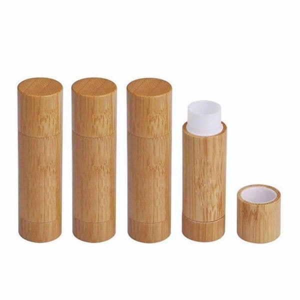 2021 NEW 5g Packing Bottles Wholesale eco friendly empty bamboo lip balm tube lipstick for cosmetic