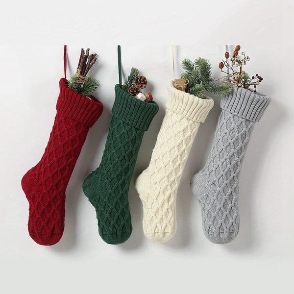 DHL gift decorations household mural candy bag Christmas stocking dotted line large